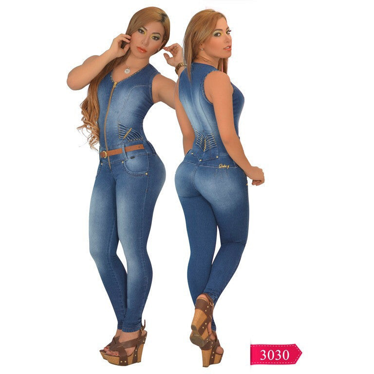 Enterizo Levantacola Colombiano Dubay  Ref. 115 -3030 size 3 USA 8 COL - awesome jeans colombia